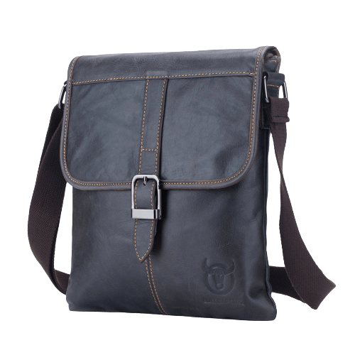 BOLSA EM COURO MENSAGEIRO BULLCAPTAIN